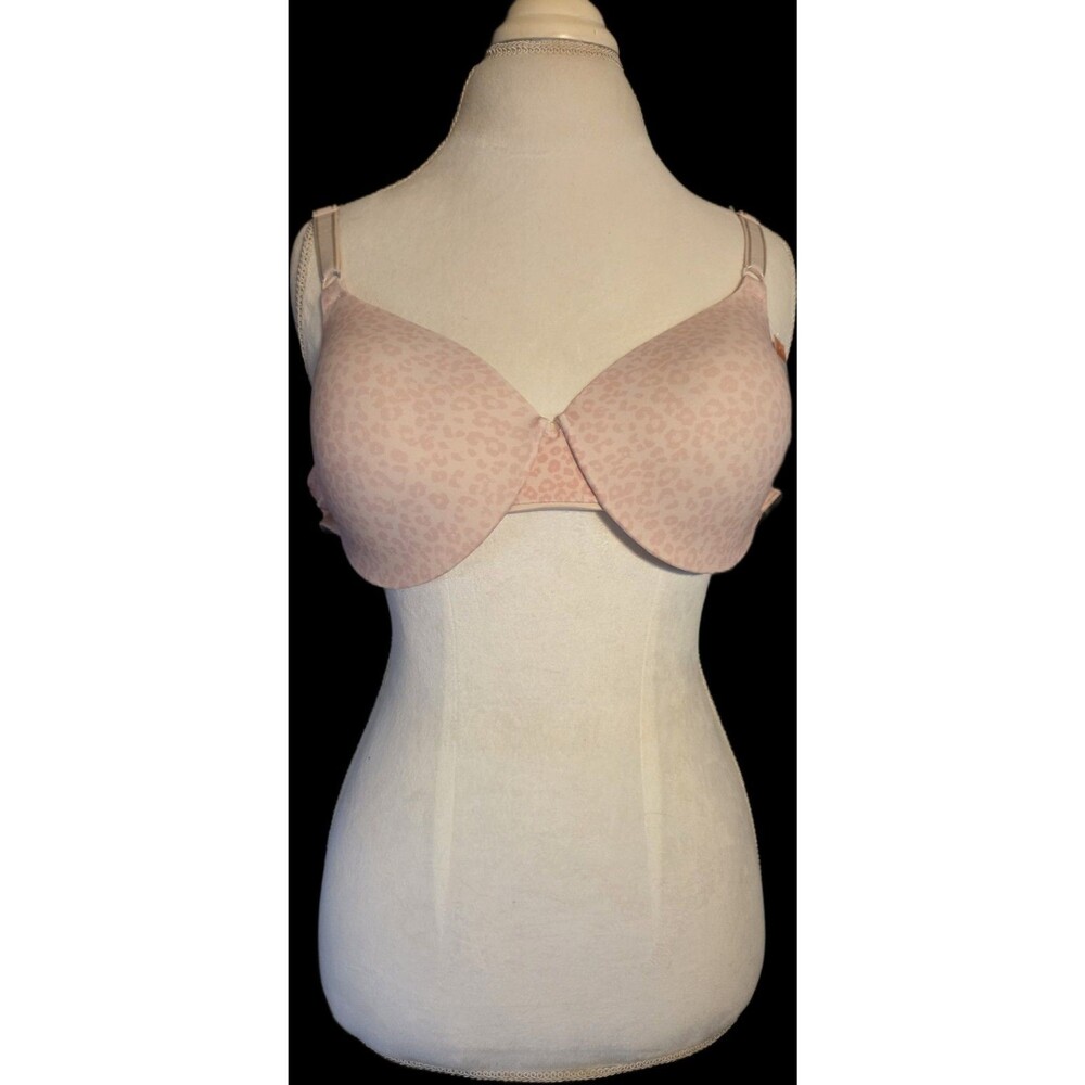 Warners - This Is Not A Bra Lightly Lined Underwire Pink Rose Leopard 38D *NWT*